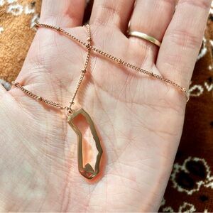 Rose Gold Cali Love necklace